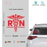 RN Doctor Logo Design RN Sticker for Cars